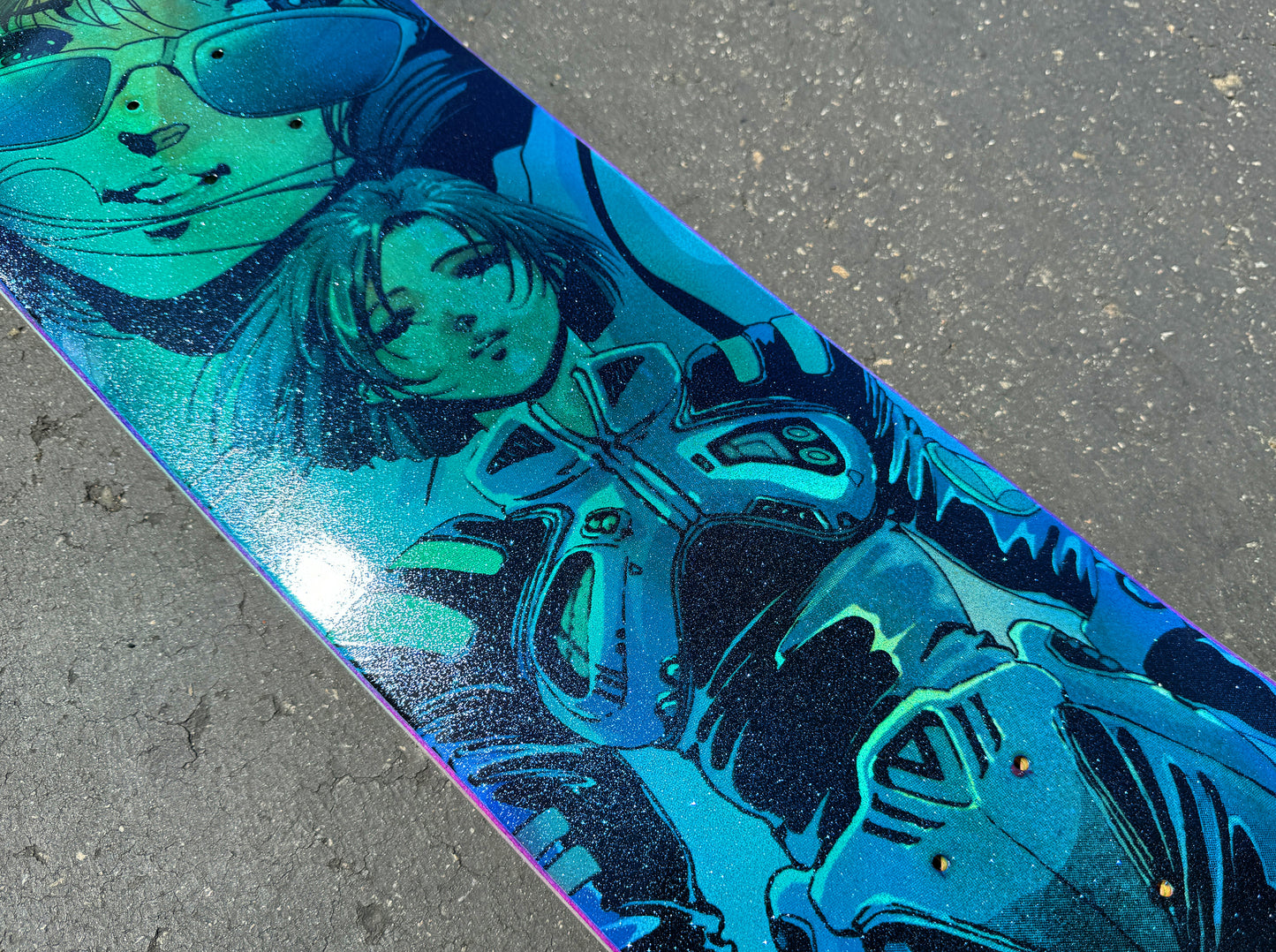 SIGNED macross 8.5 X 32.25 AQUA BLUE STARDUST 1 of 1