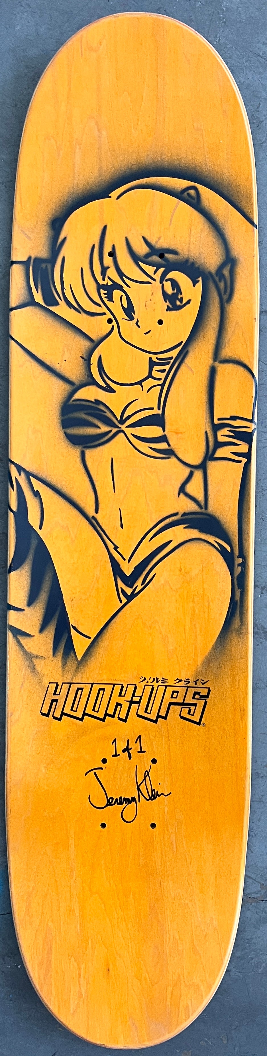 Freddy 7.88 X 31.75 YELLOW/RED ANODIZED MIXED PROCESS SIGNED 1 of 1