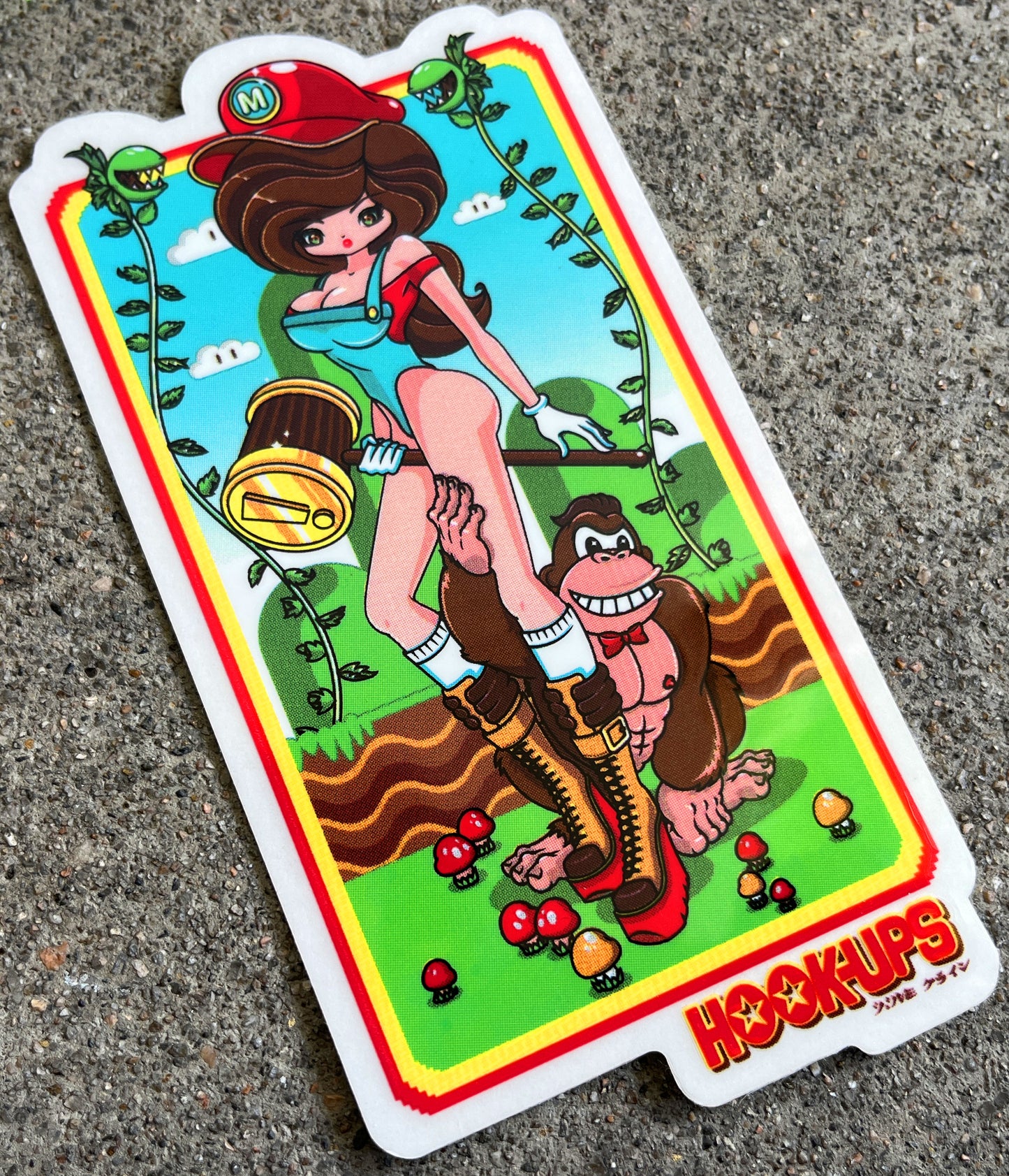 vintage hook-ups maria sticker new old stock from 2011