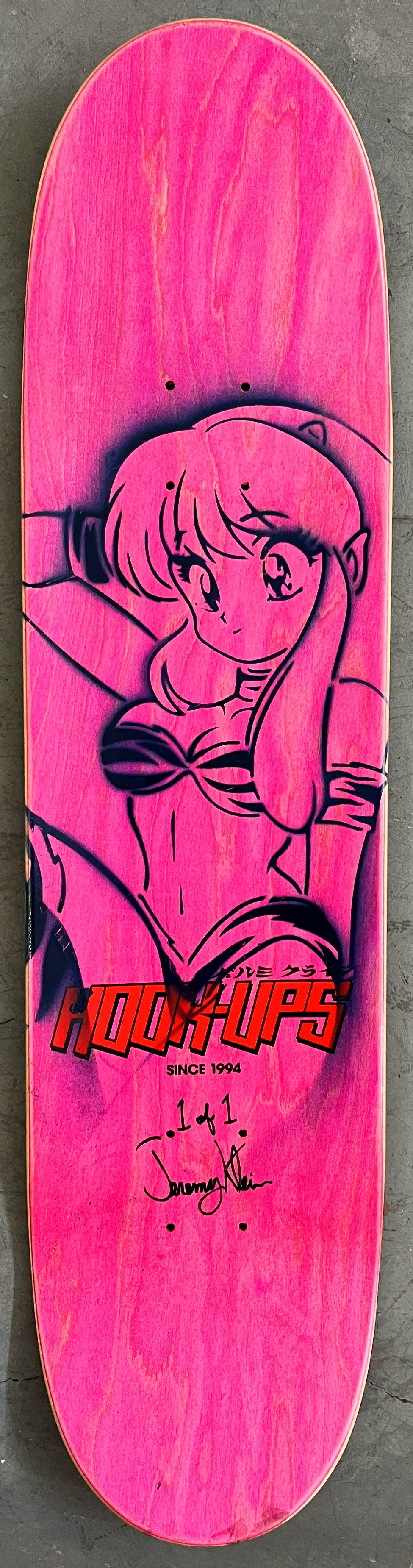 nurse angel 8.0 X 31.75 BLUE/RED ANODIZED MIXED PROCESS SIGNED 1 of 1