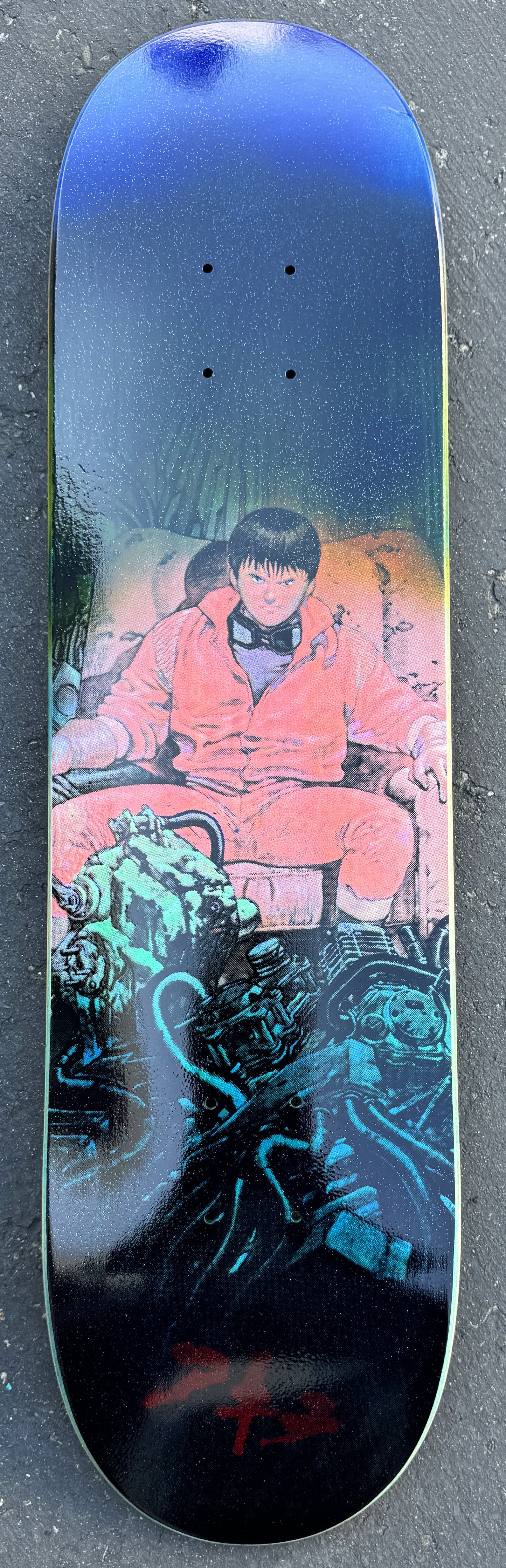 kaneda 8.0 X 31.75 TEAL/BLUE SIGNED 1 OF 1