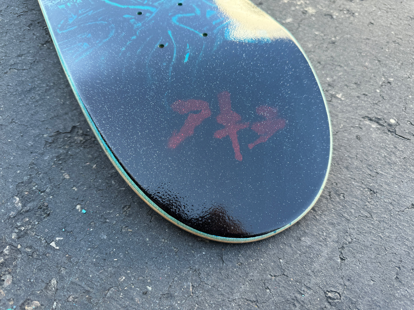 kaneda 8.0 X 31.75 TEAL/BLUE SIGNED 1 OF 1