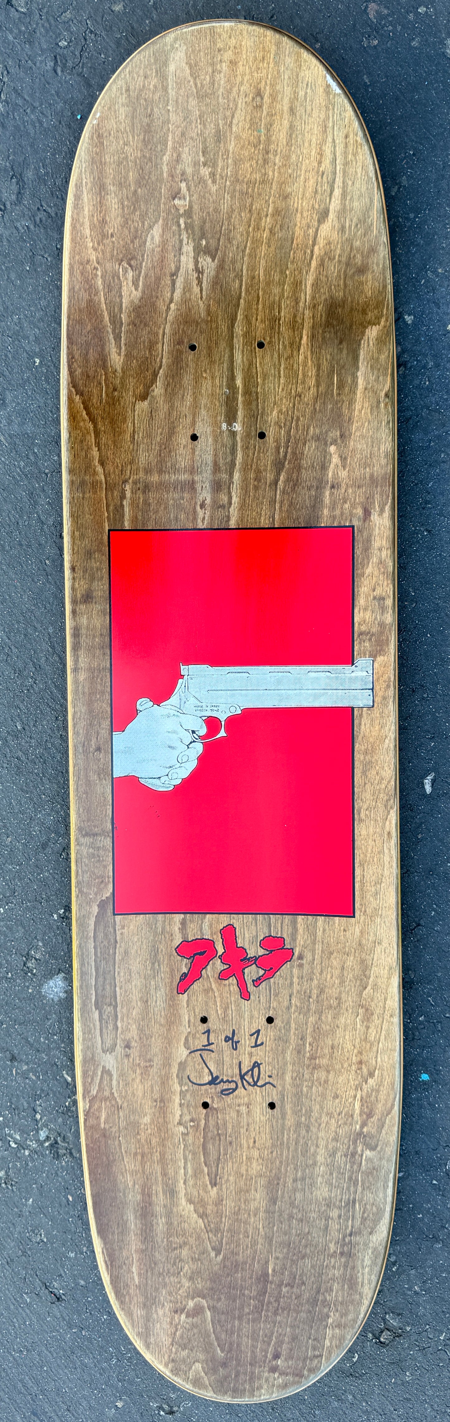 kaneda 8.0 X 31.75 TEAL/BLUE SIGNED 1 OF 1