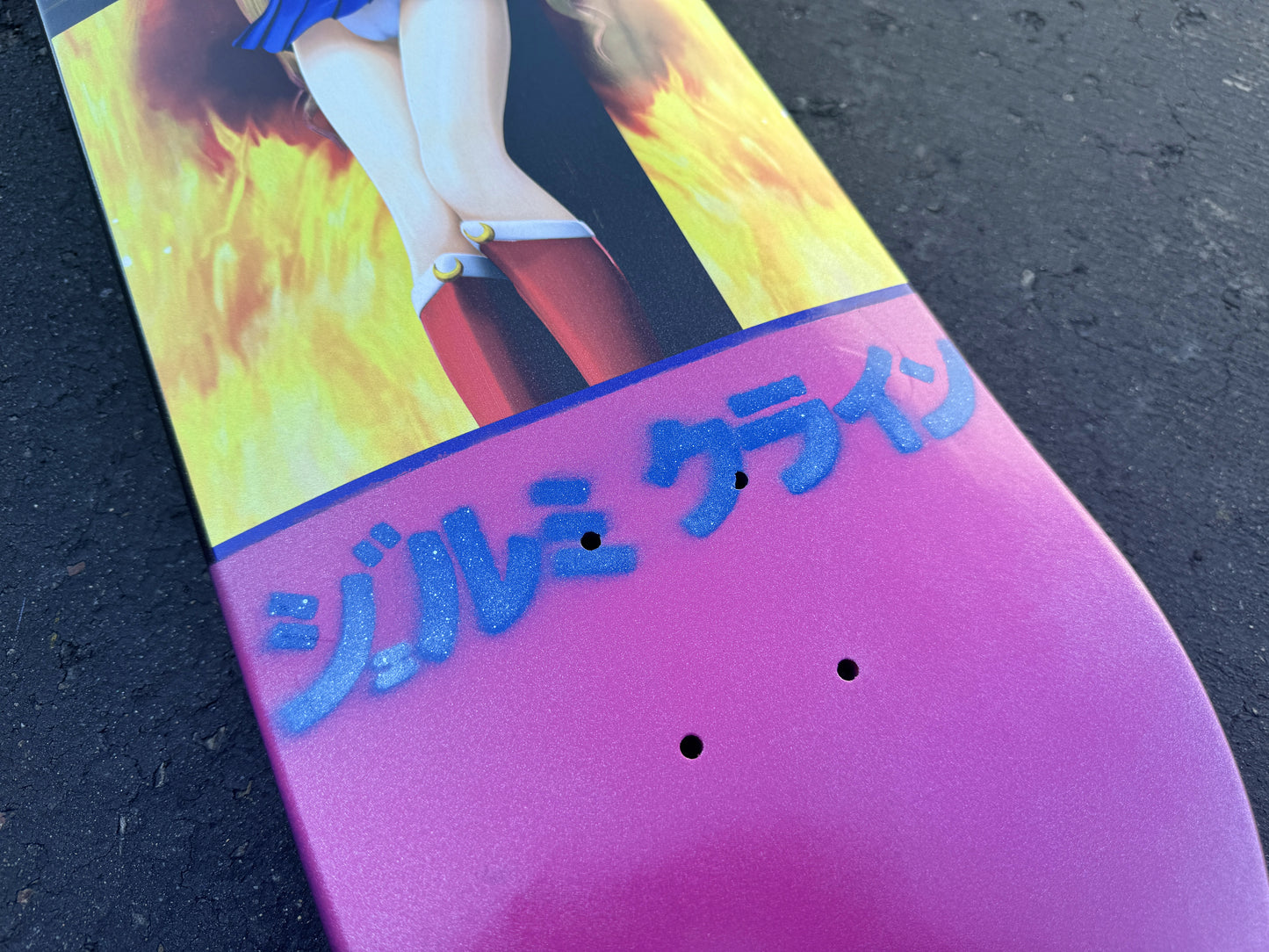 eternal moon GLITTER PINK 8.5 X 32 SIGNED 1 OF 1