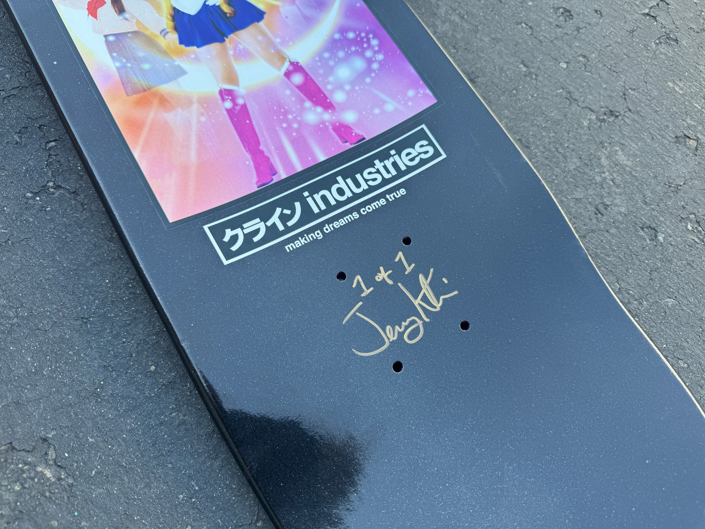 eternal moon GLITTER PINK 8.5 X 32 SIGNED 1 OF 1