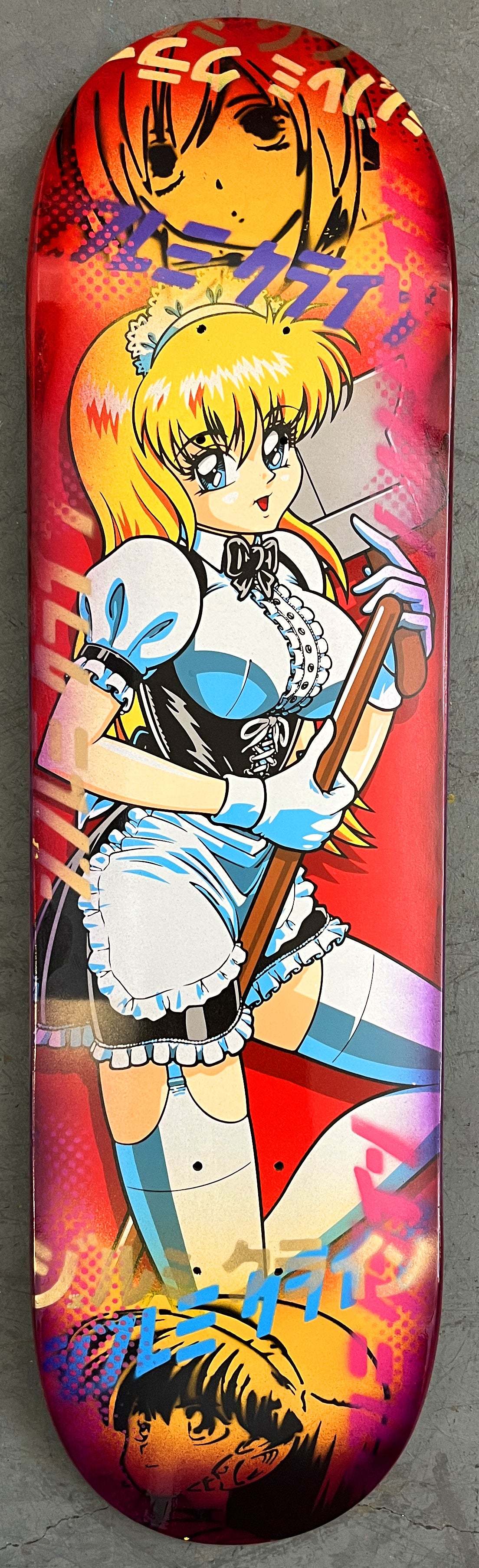 maid ginger 8.25 X 32.25 YELLOW/ORANGE/RED ANODIZED MIXED PROCESS SIGNED 1 of 1