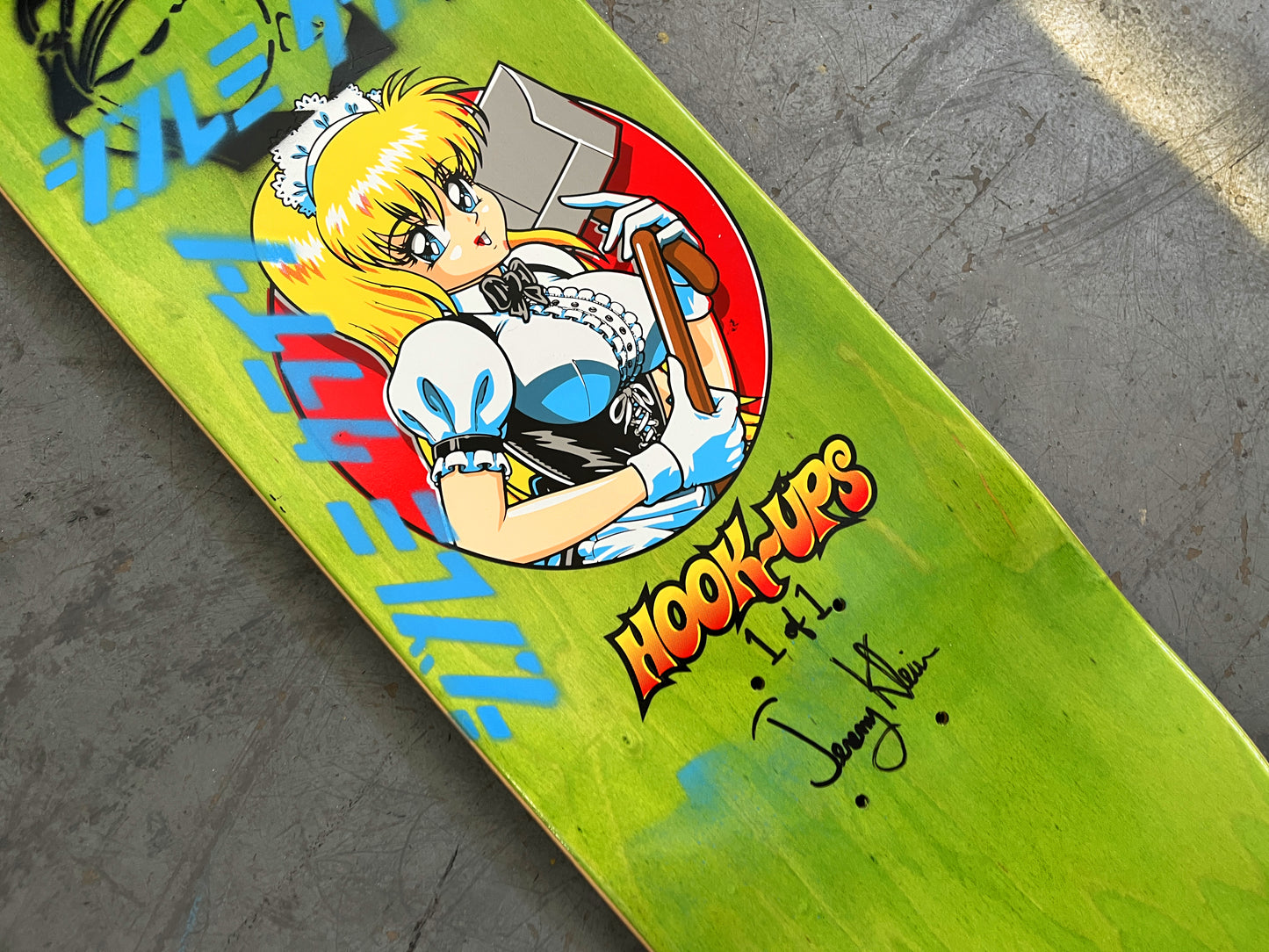 maid ginger 8.25 X 32.25 YELLOW/ORANGE/RED ANODIZED MIXED PROCESS SIGNED 1 of 1