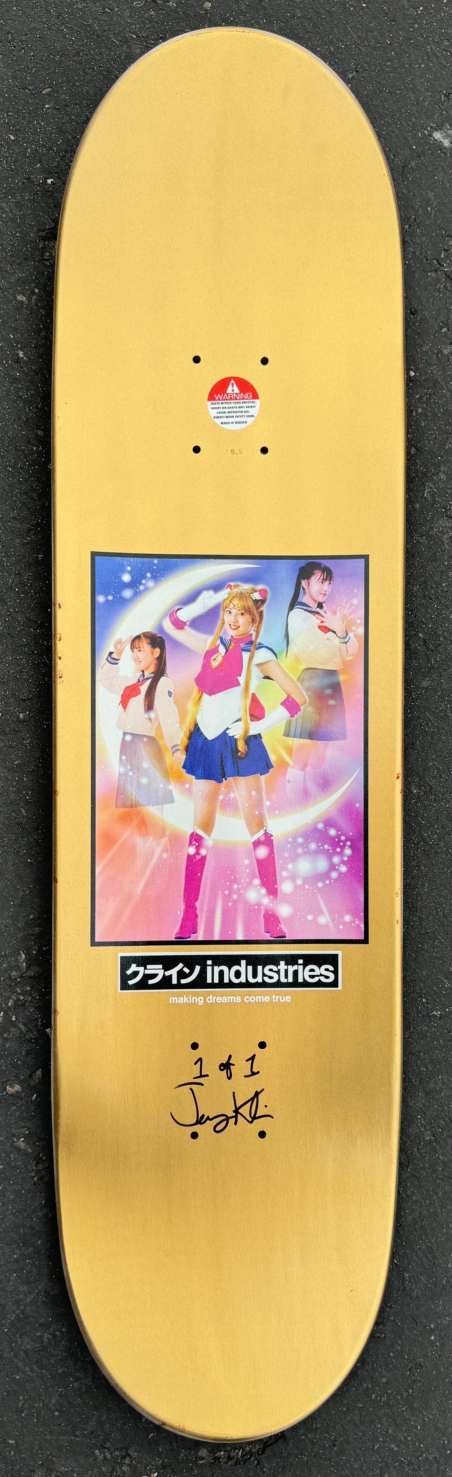 eternal moon RED/WHITE GLITTER 8.5 X 32 SIGNED 1 OF 1