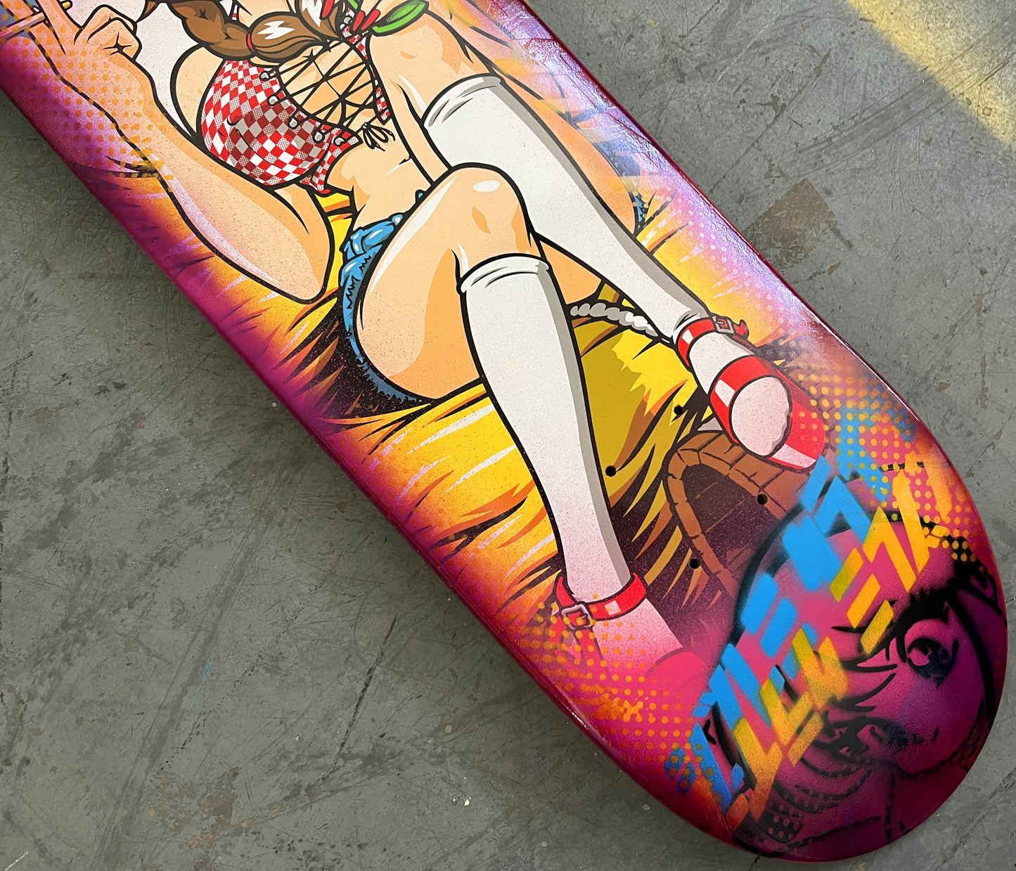 mary jane 8.25 X 32.25 PINK/RED ANODIZED MIXED PROCESS SIGNED 1 of 1