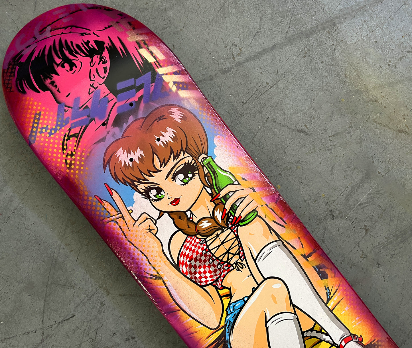 mary jane 8.25 X 32.25 PINK/RED ANODIZED MIXED PROCESS SIGNED 1 of 1