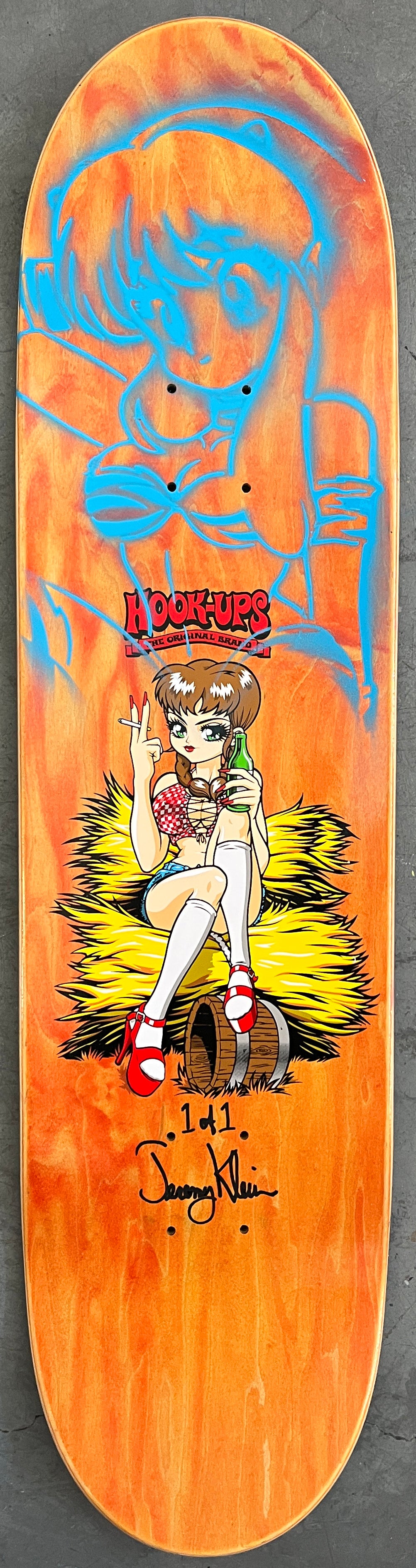 mary jane 8.25 X 32.25 PINK/RED ANODIZED MIXED PROCESS SIGNED 1 of 1