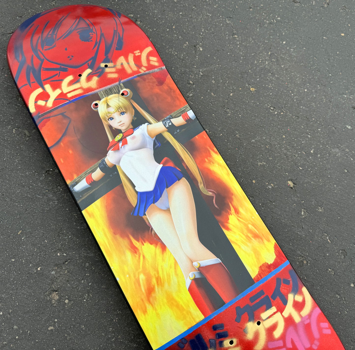 eternal moon RED ANODIZED 8.5 X 32 SIGNED 1 OF 1