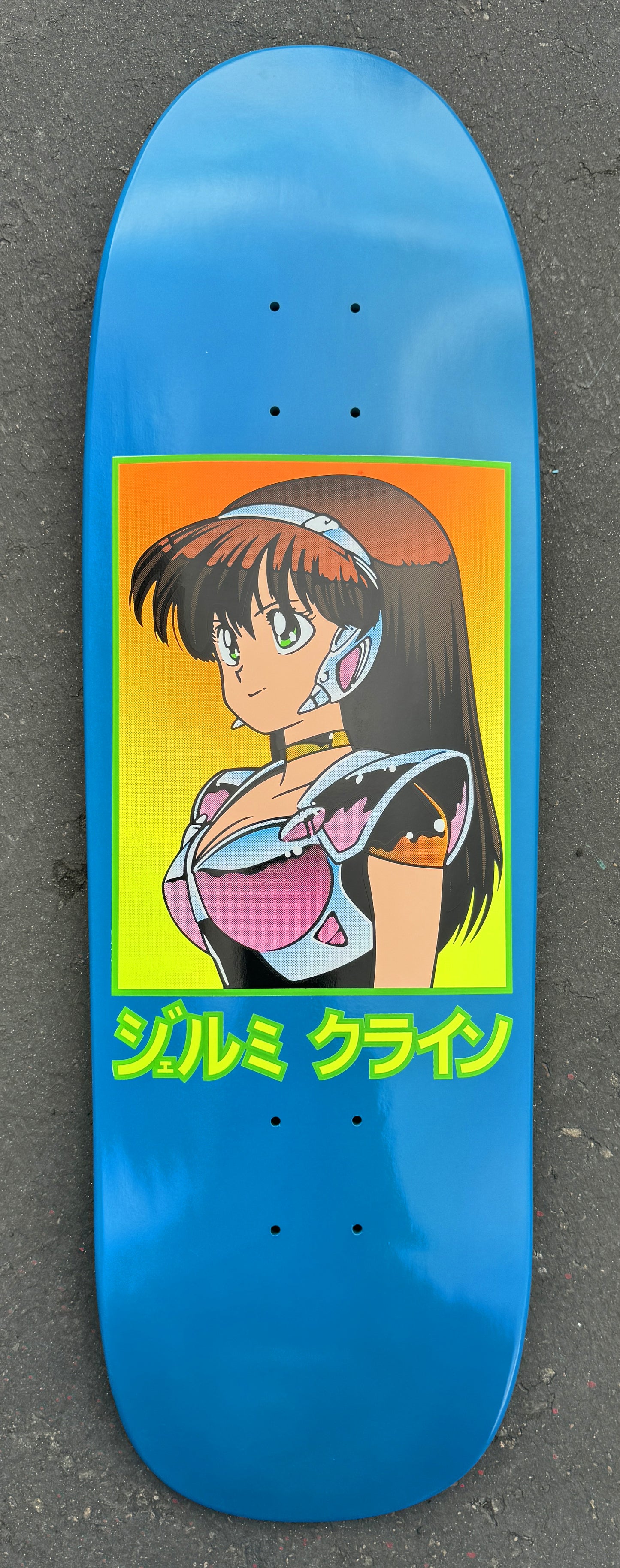 SIGNED dream girl board NEW BLUE DIPPED original size 9.5 X 31.75