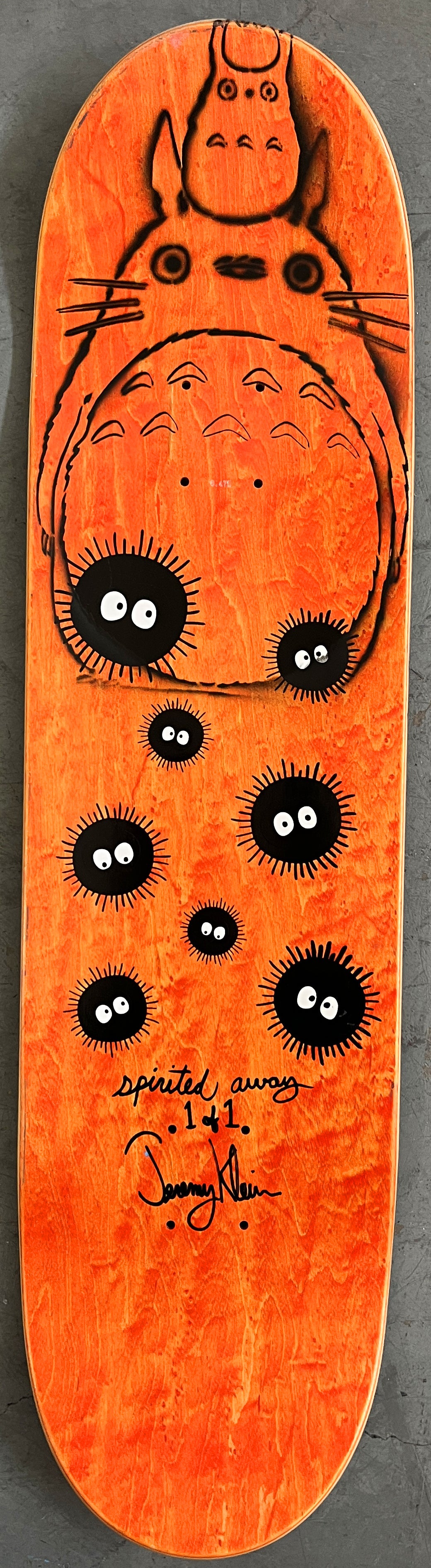 no face totoro 8.5 X 32.25 PURPLE/PURPLE ANODIZED MIXED PROCESS SIGNED 1 of 1
