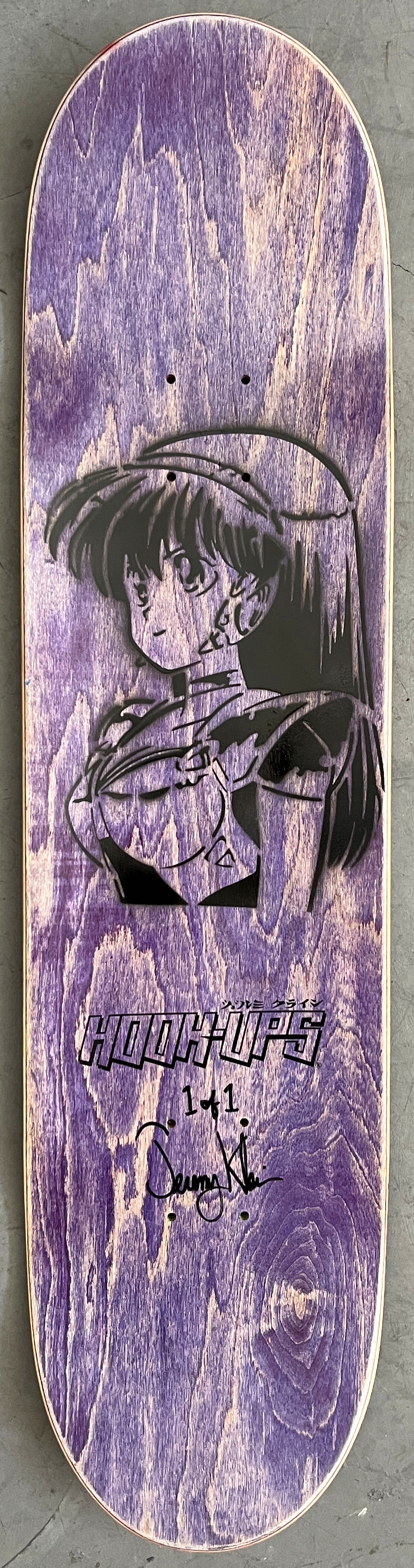 cannibal nurses 8 X 31.75 PINK/PURPLE ANODIZED MIXED PROCESS SIGNED 1 of 1