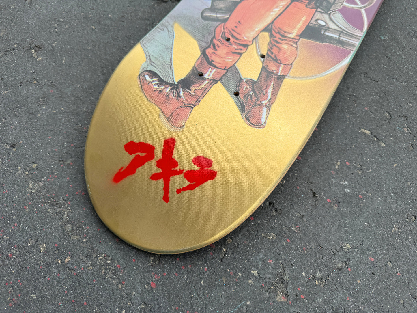 kaneda 8.0 X 31.75 HAND SCREENED ANODIZED PURPLE/GOLD 1 OF 1