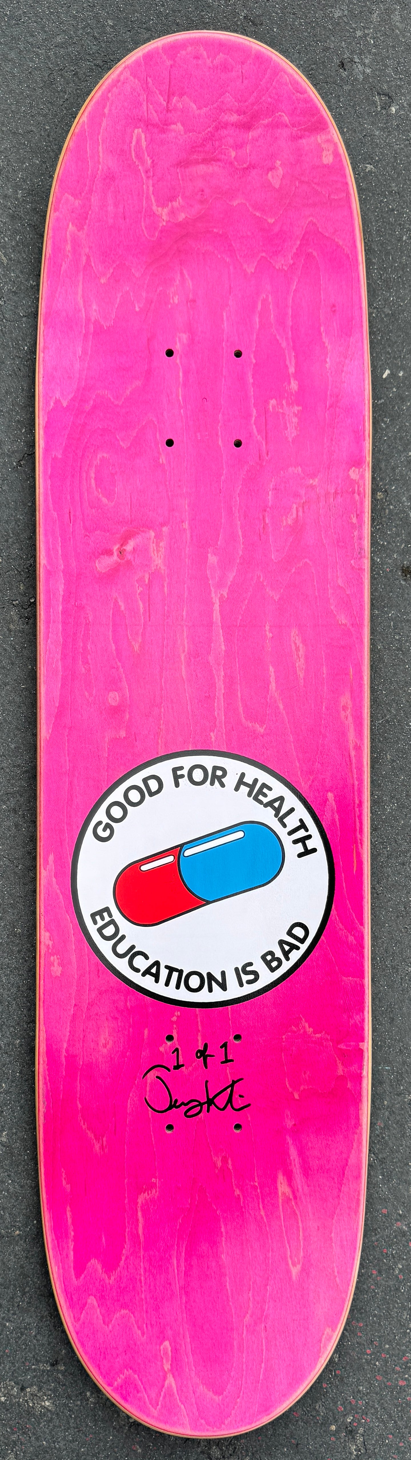 kaneda 8.0 X 31.75 HAND SCREENED ANODIZED PURPLE/GOLD 1 OF 1