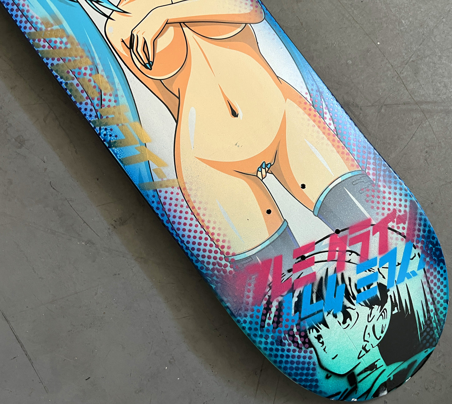hatsune 1st edition BLUE/PURPLE ANODIZED 9.5 X 31.75 1 OF 1