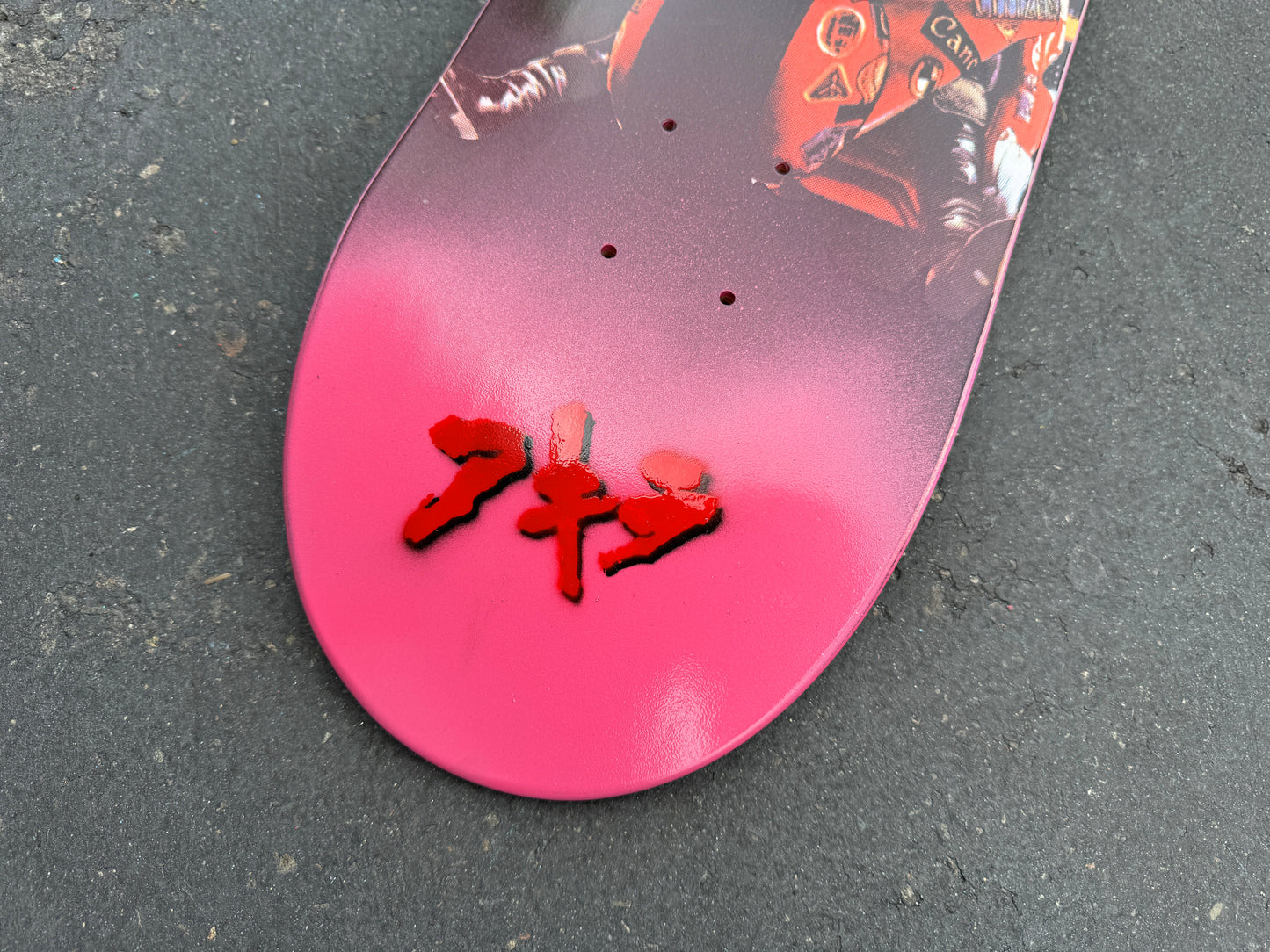 neo tokyo TEAL/ORANGE/PINK 8.5 X 32.25 1 OF 1 SIGNED