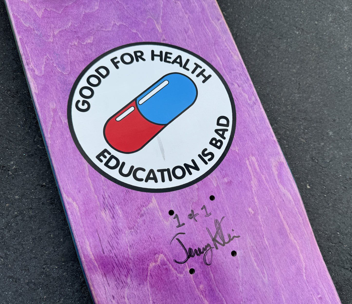 neo tokyo PURPLE/BLUE/ORANGE 8.5 X 32.25 1 OF 1 SIGNED