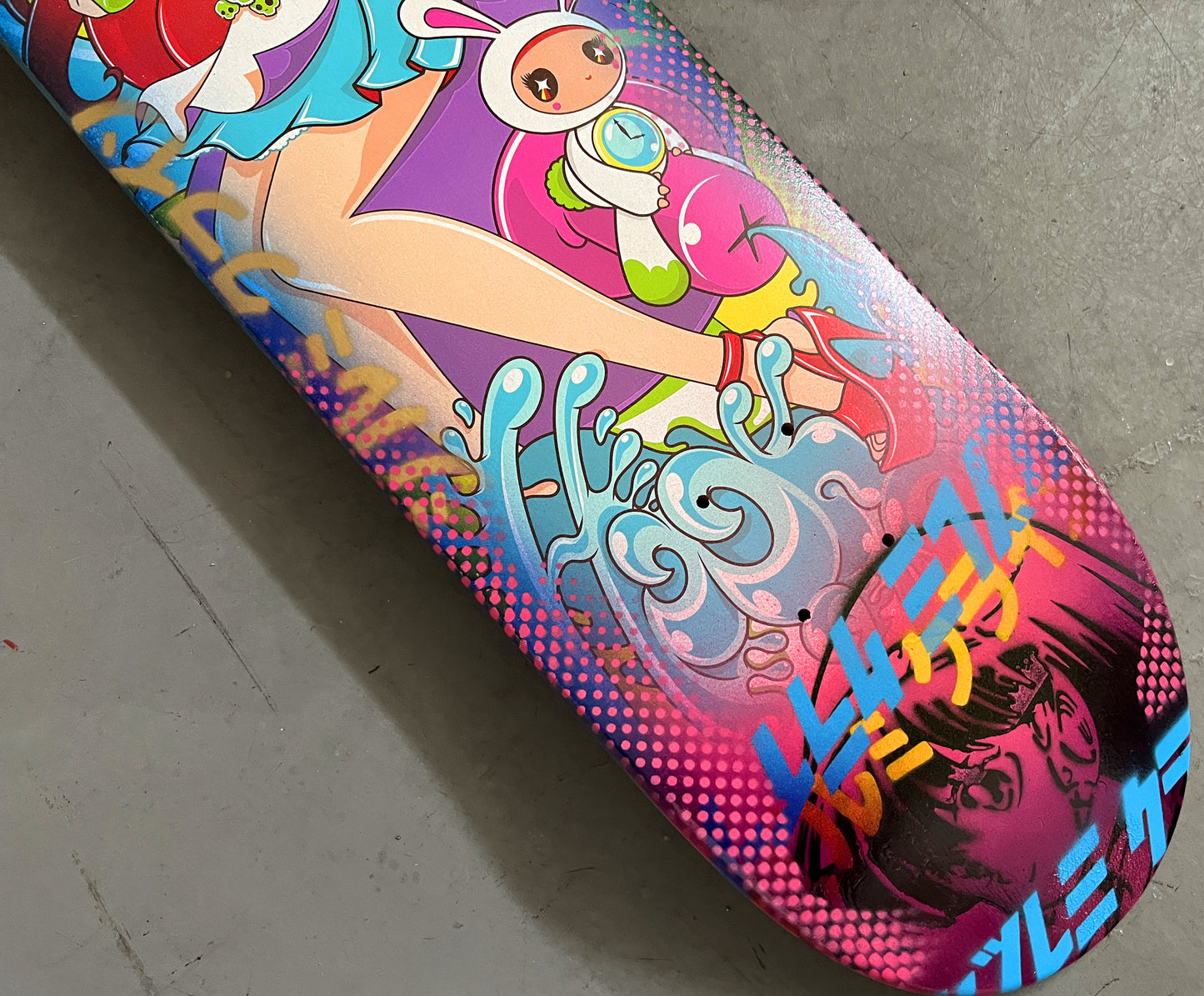 alice 7.88 X 31.75 BLUE/PINK/RED ANODIZED MIXED PROCESS SIGNED 1 of 1