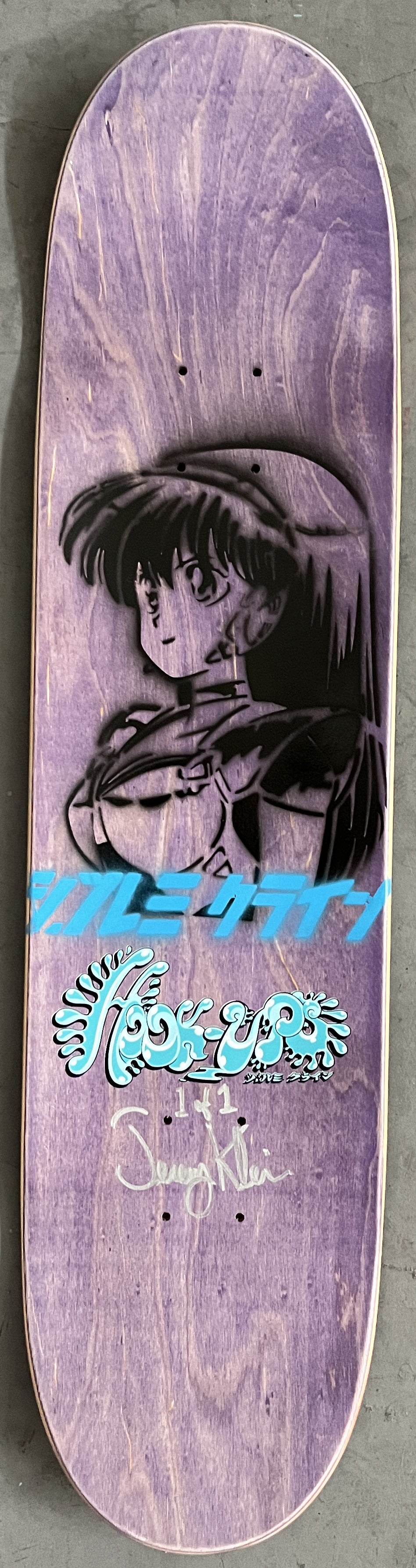 alice 7.88 X 31.75 BLUE/PINK/RED ANODIZED MIXED PROCESS SIGNED 1 of 1