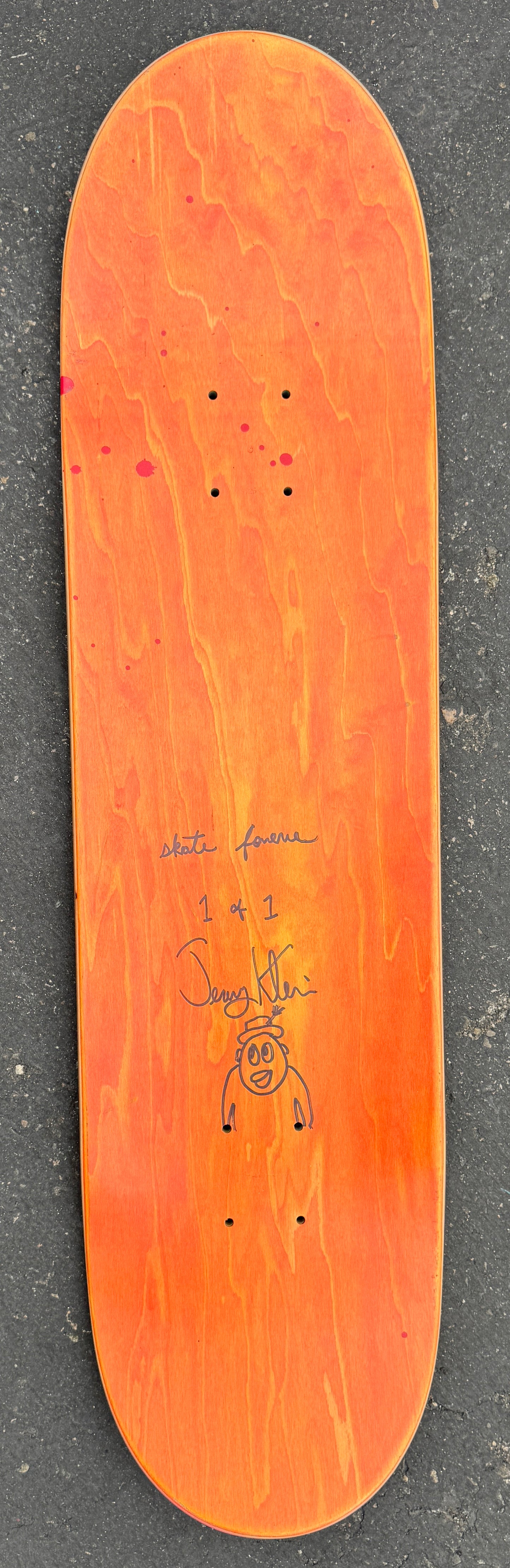 klein fast plant MISPRINT MIXED PROCESS 8.25 X 32.25 1 OF 1 SIGNED