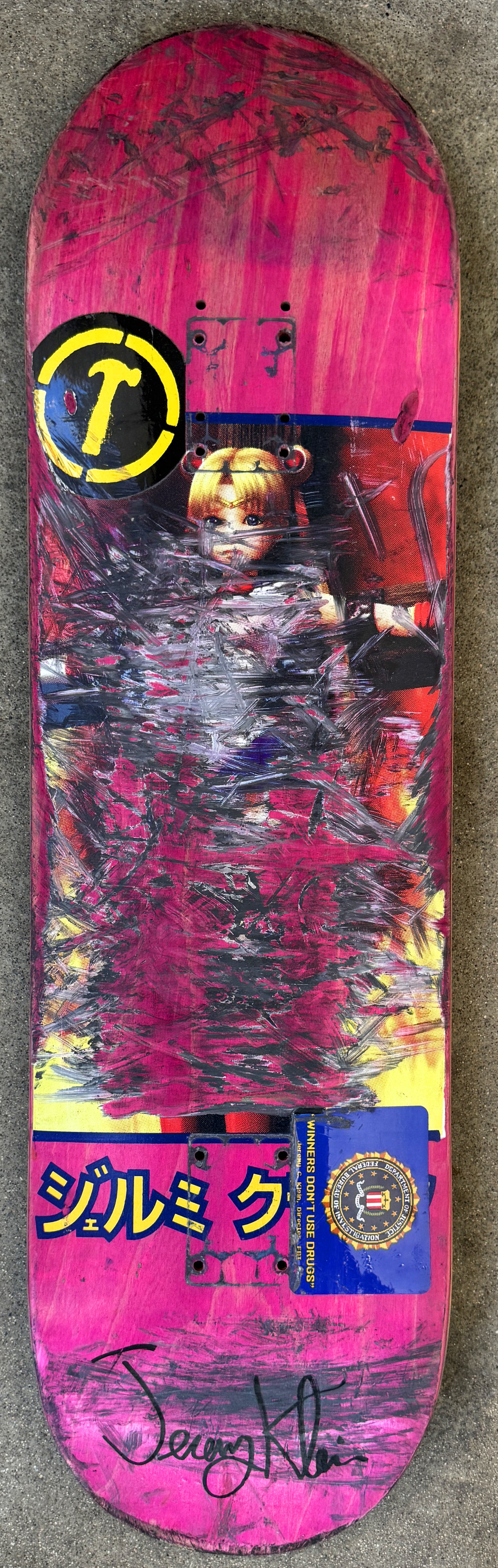 klein personal rider board #16 - 8.25 X 32 1 OF 1 SIGNED