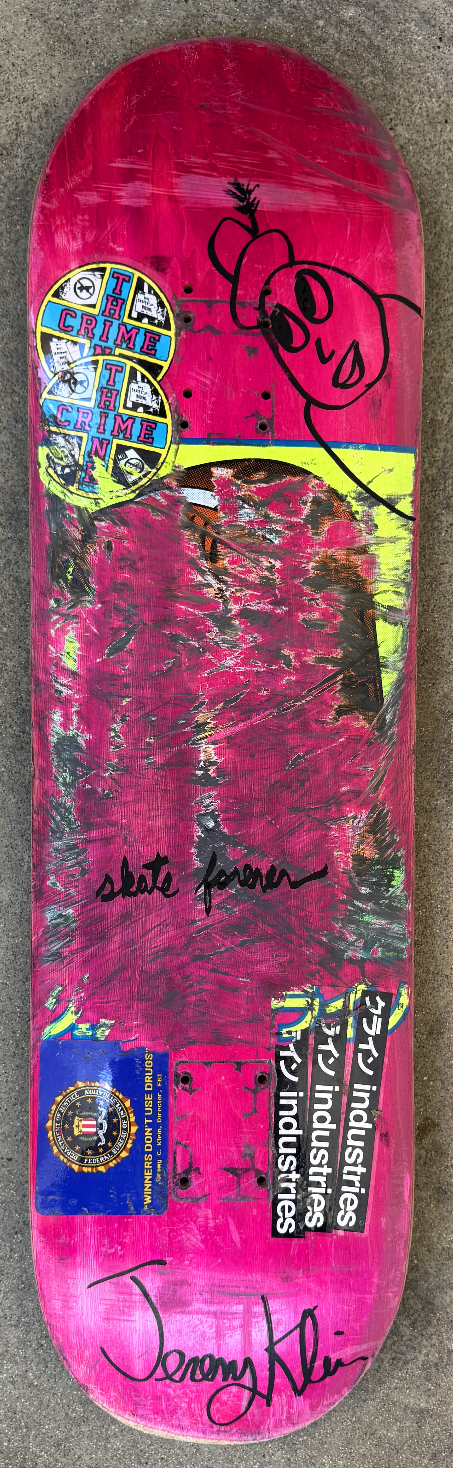 klein personal rider board #18 - 8.25 X 32 1 OF 1 SIGNED