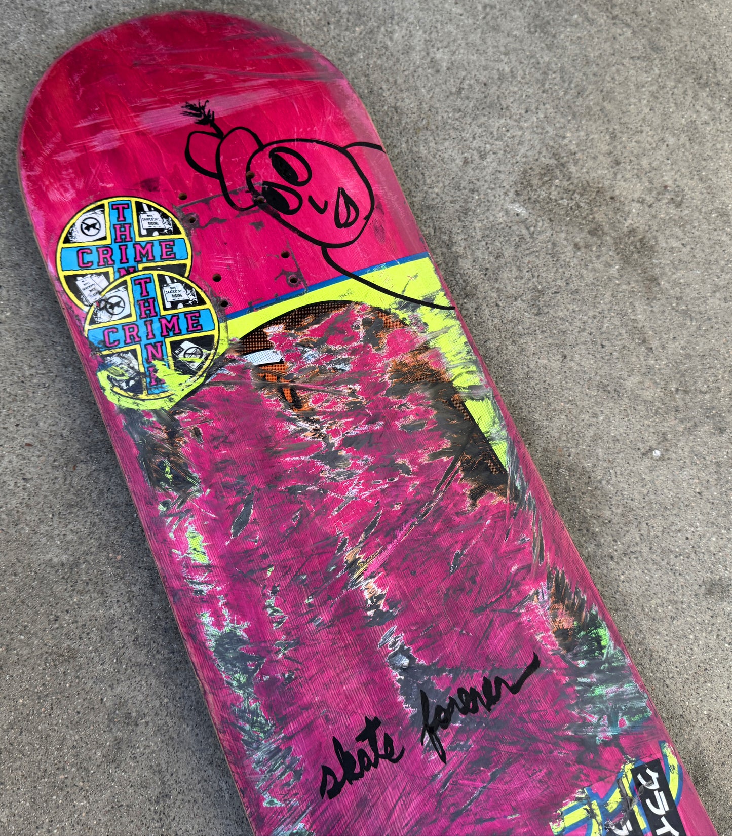 klein personal rider board #18 - 8.25 X 32 1 OF 1 SIGNED