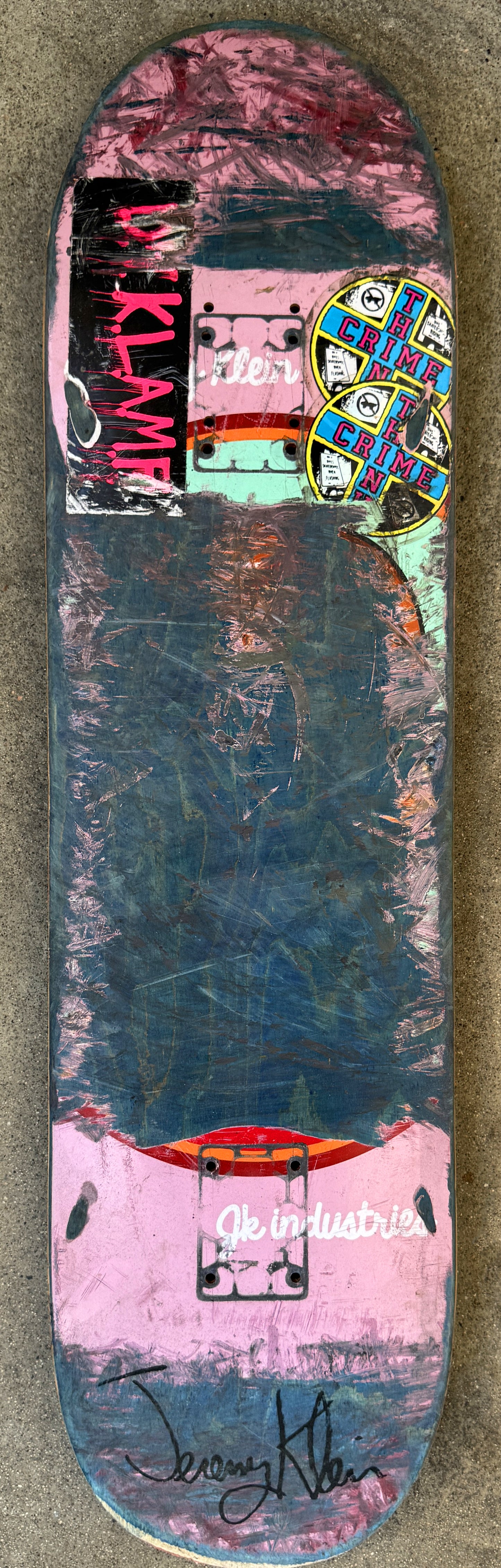 klein personal rider board #19 - 8.25 X 32 1 OF 1 SIGNED