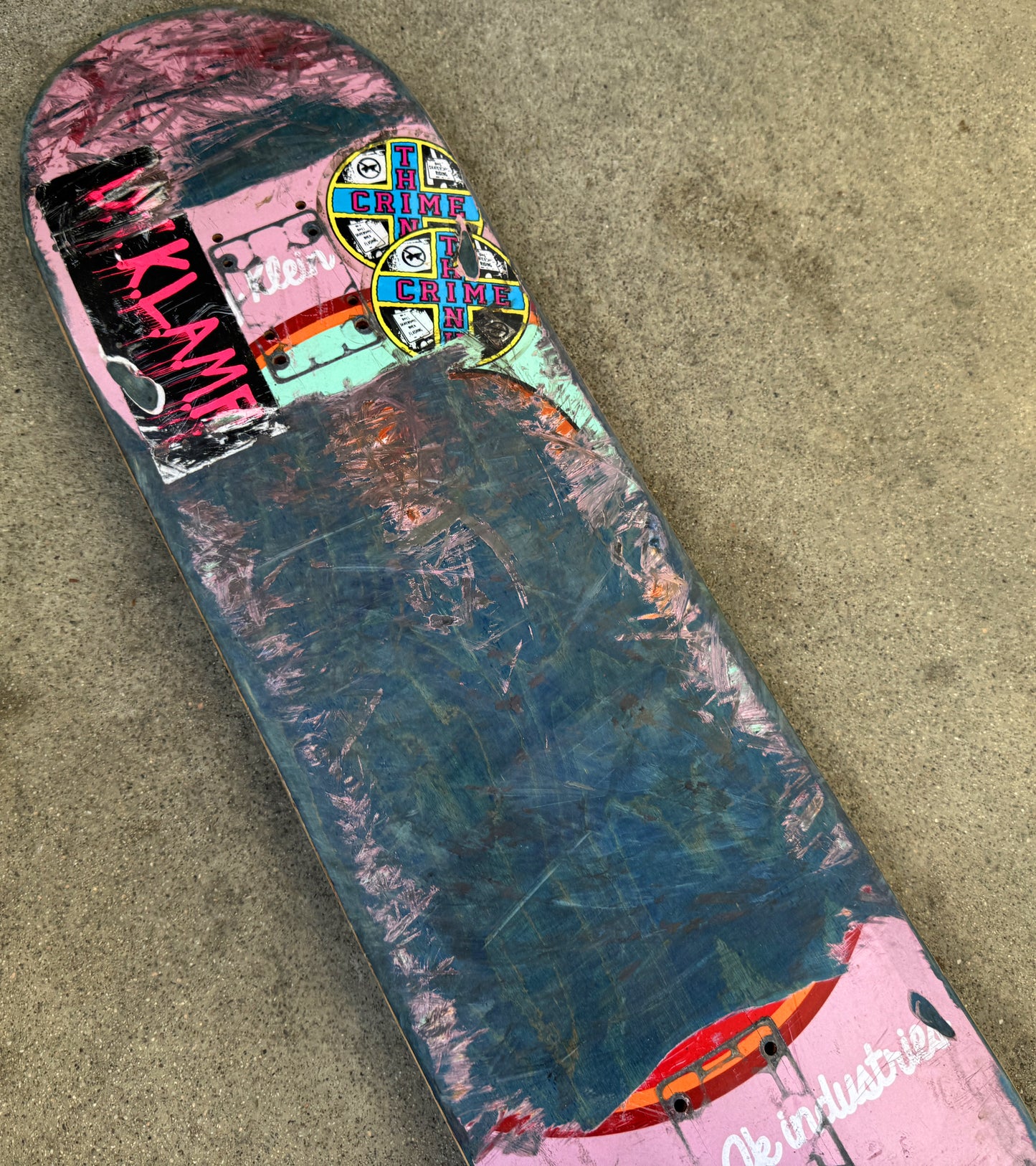 klein personal rider board #19 - 8.25 X 32 1 OF 1 SIGNED