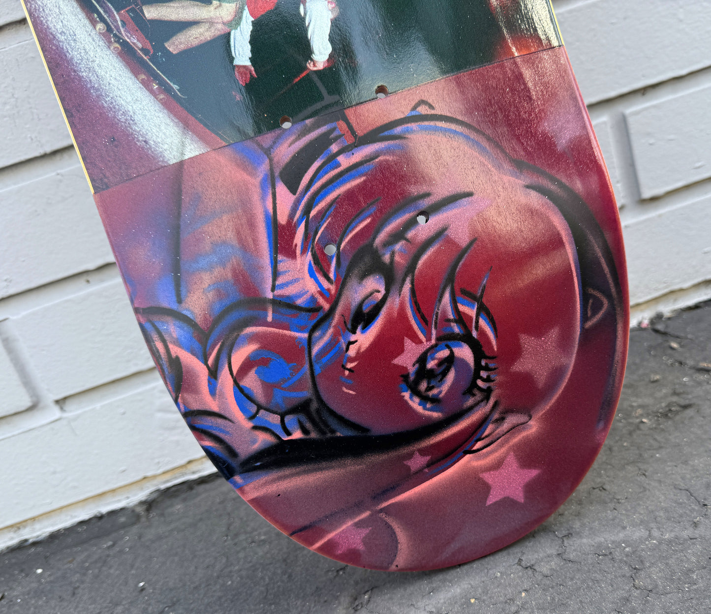 SIGNED jeremy klein sequence HAND PAINTED BACKGROUND - 8.5 X 32.25 - 1 of 1