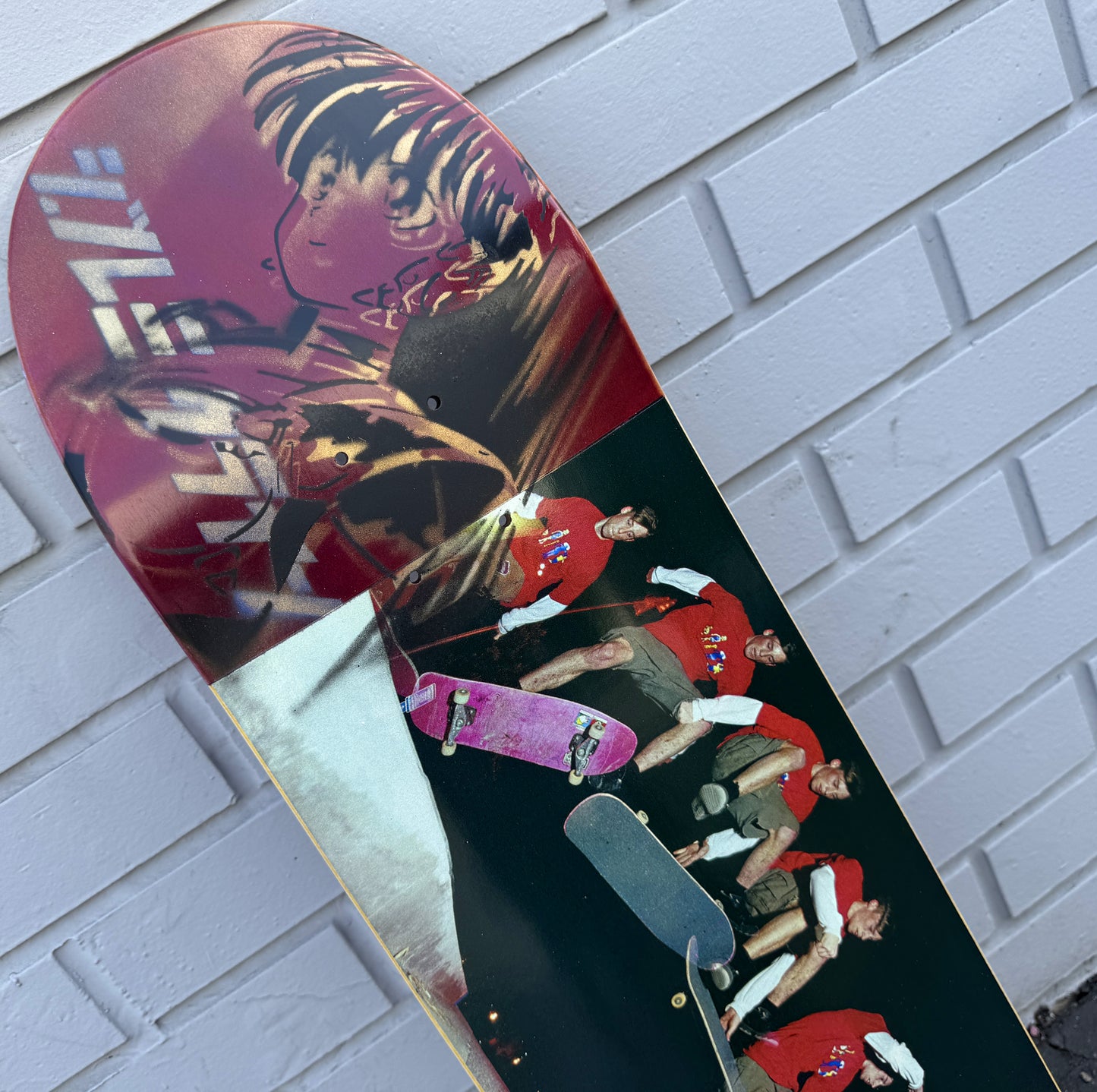 SIGNED jeremy klein sequence HAND PAINTED BACKGROUND - 8.5 X 32.25 - 1 of 1