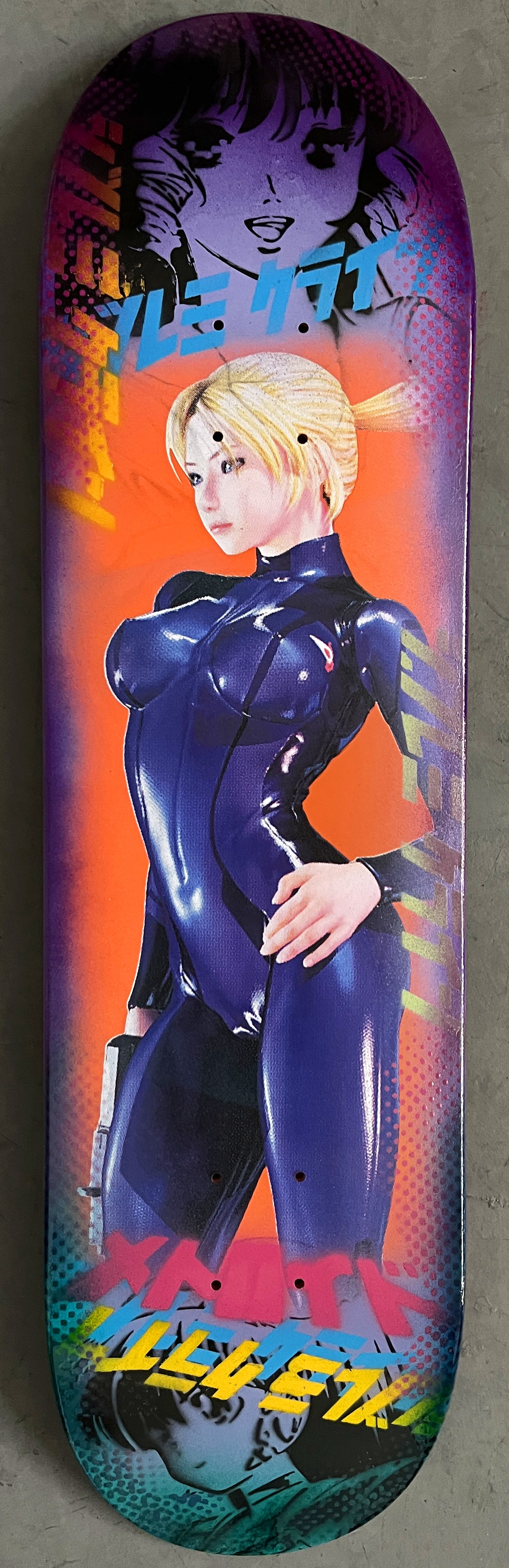 samus zero suit 8.25 X 32.25 LILAC/PURPLE ANODIZED MIXED PROCESS SIGNED 1 of 1
