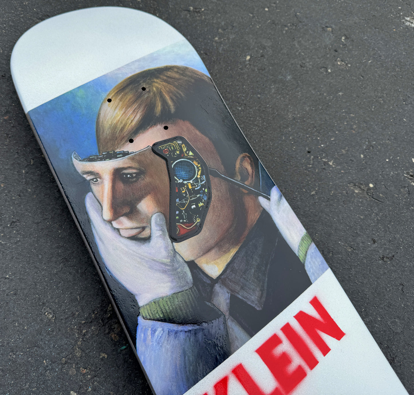 klein hammers WHITE GLITTER 8.25 X 32.25 MIXED PROCESS