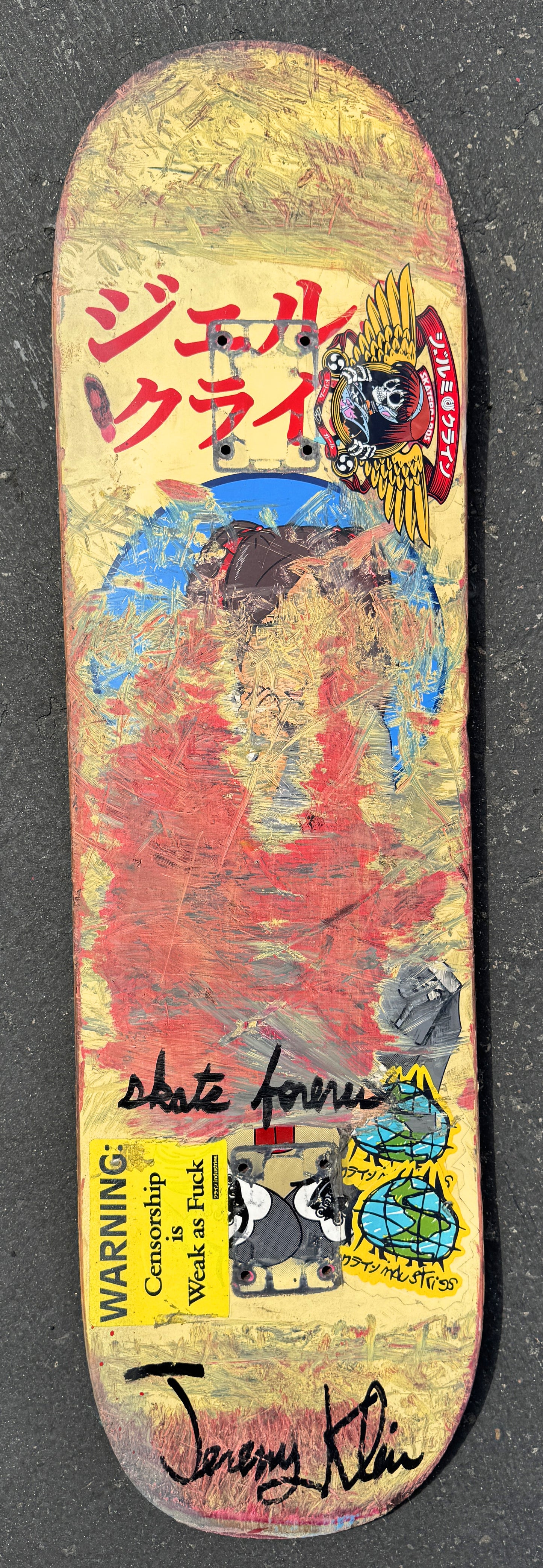 klein personal rider board #24 - 8.25 X 32.25 1 OF 1 SIGNED