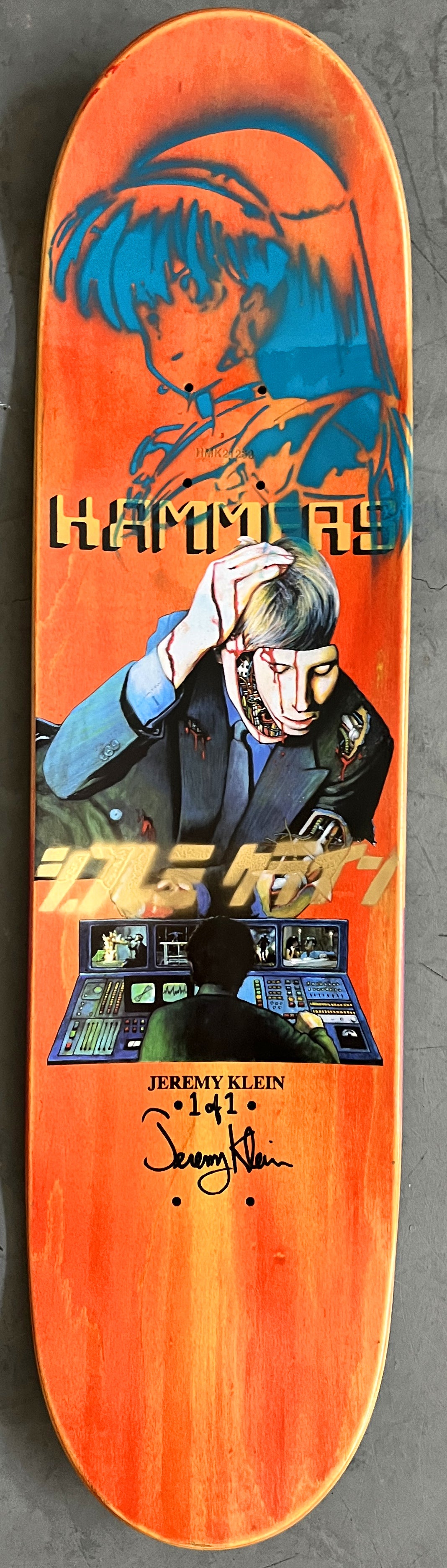 klein hammers 8.25 X 32.25 PURPLE GLITTER GRADIENT MIXED PROCESS 1 of 1