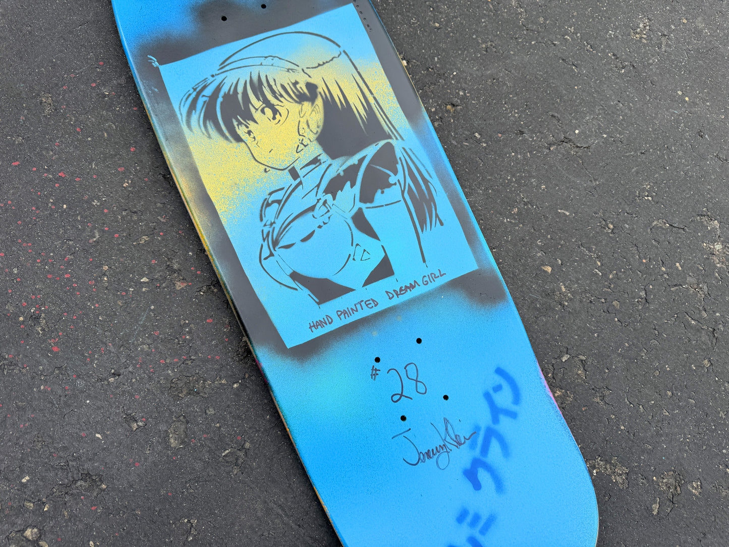 1 of 1 dream girl hand painted #28