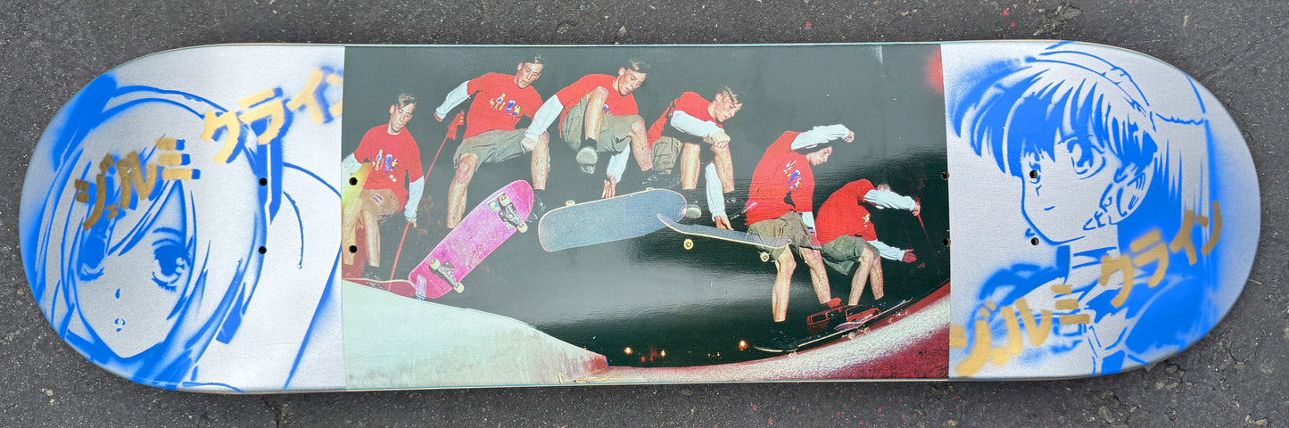 jeremy klein sequence SILVER HAND PAINTED BACKGROUND - 8.5 X 32.25 - 1 of 1