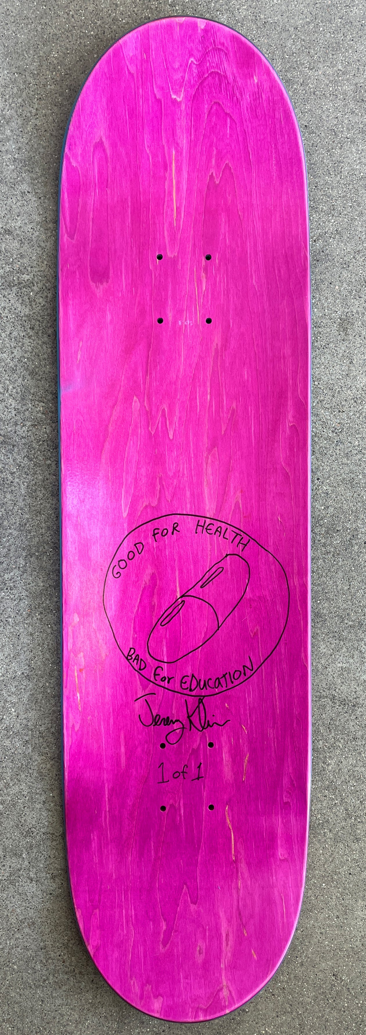 neo tokyo FLOURESCENT PINK 8.5 X 32.25 1 OF 1 SIGNED