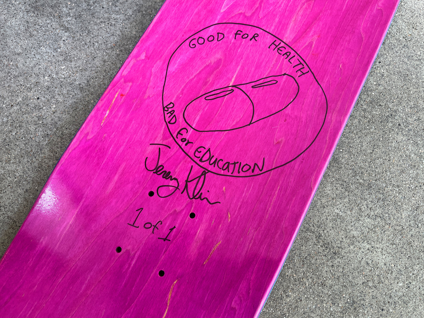 neo tokyo PINK/BLUE 8.5 X 32.25 1 OF 1 SIGNED