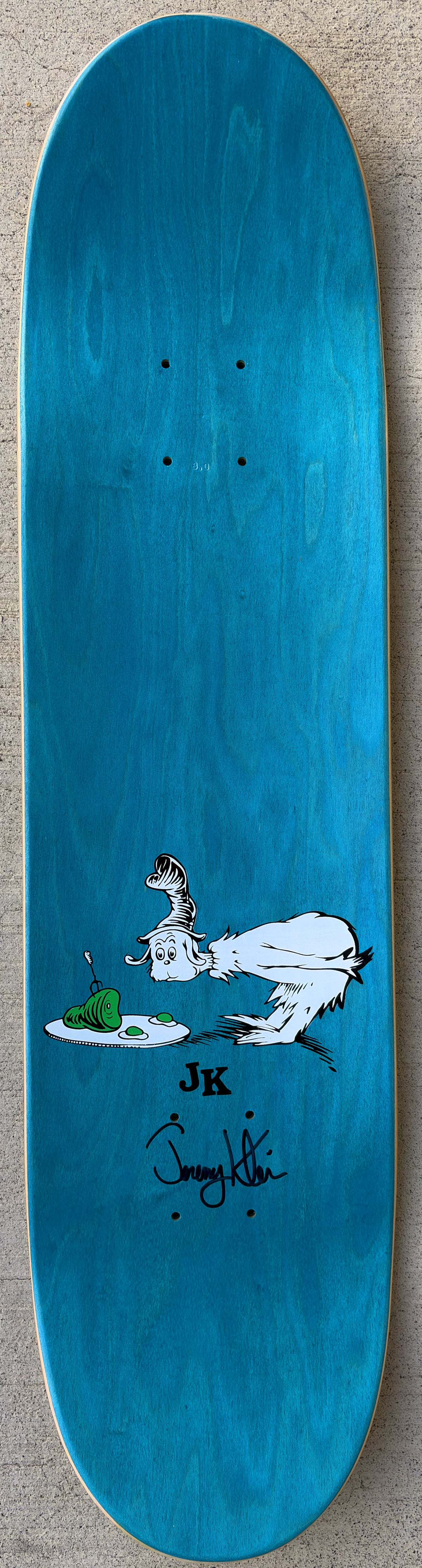SIGNED green eggs board OG COLOR 8.0 X 31.75 HAND SCREENED