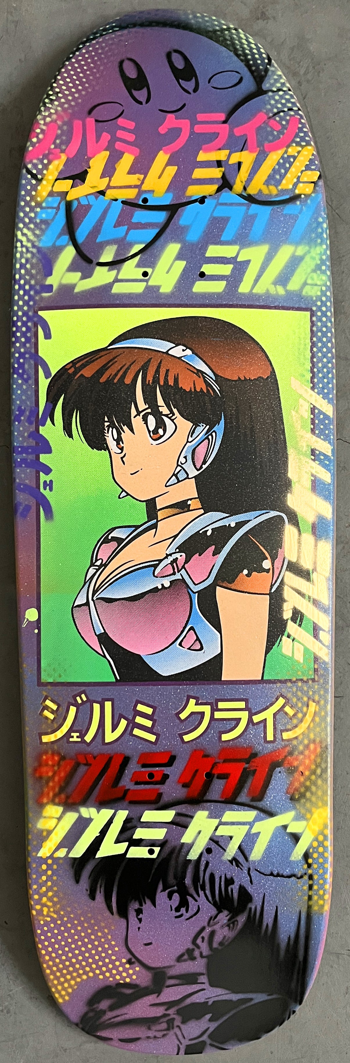 dream girl collage 9.5 X 32.25 COTTON CANDY GLITTER MIXED PROCESS SIGNED 1 of 1