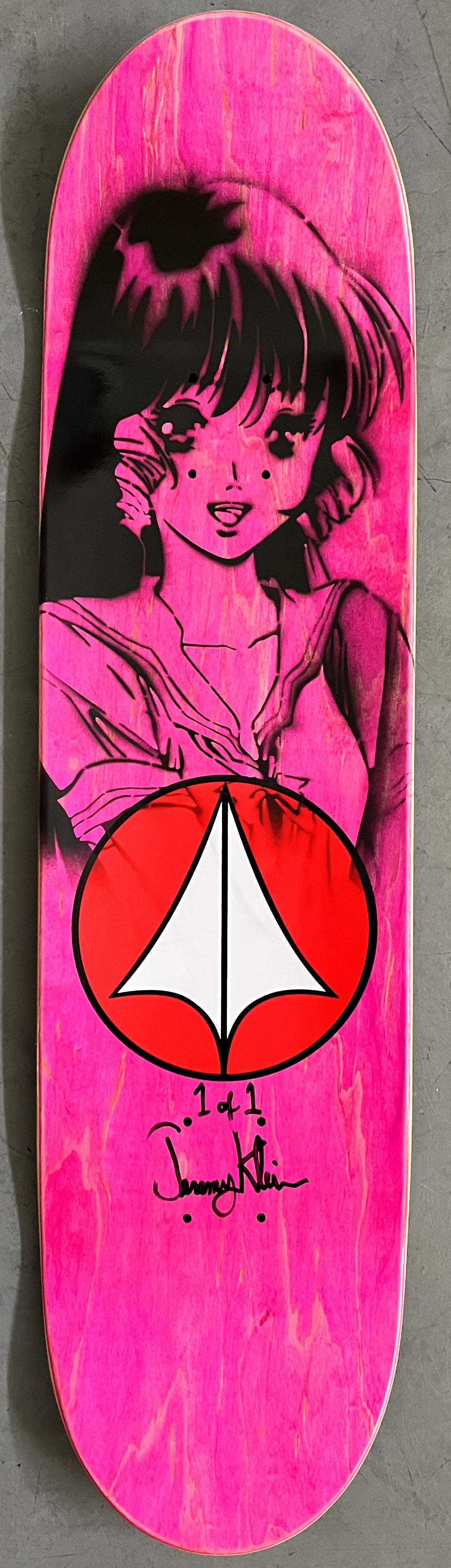 macross 8.25 X 32.25 METALLIC GOLD AQUA/PURPLE ANODIZED MIXED PROCESS SIGNED 1 of 1