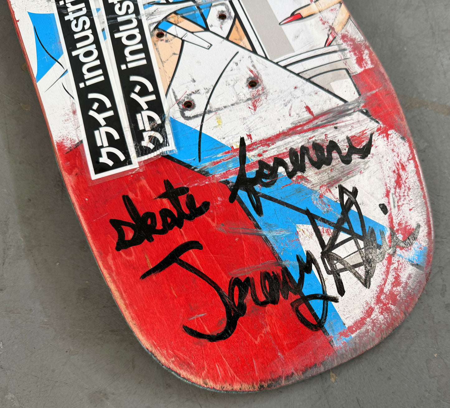 klein personal rider board #28 - 1 OF 1 SIGNED