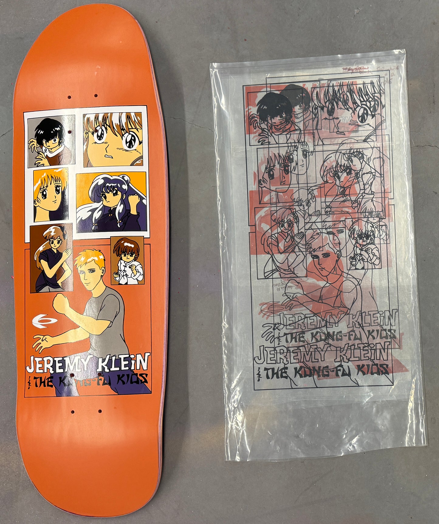 SIGNED jeremy klein kung fu kids classic 9.5 X 31.75 HAND SCREENED