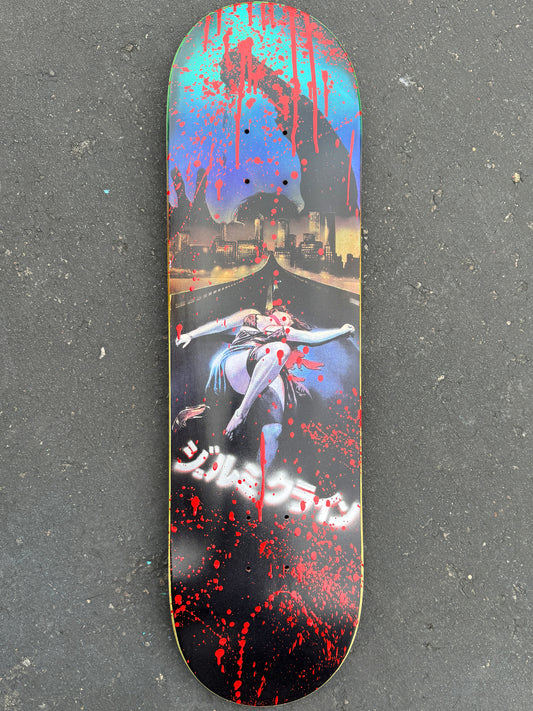 SIGNED tokyo ripper 8.5 X 32.25 AQUA/PURPLE/YELLOW 1 OF 1