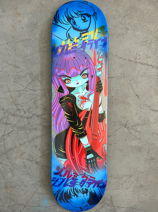 rock killer 7.88 X 31.75 BLUE/BLUE ANODIZED MIXED PROCESS SIGNED 1 of 1