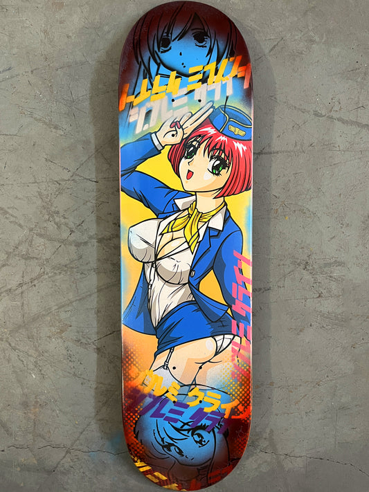 airlines 8.25 X 32.25 RED ANODIZED/BLUE MIXED PROCESS SIGNED 1 of 1